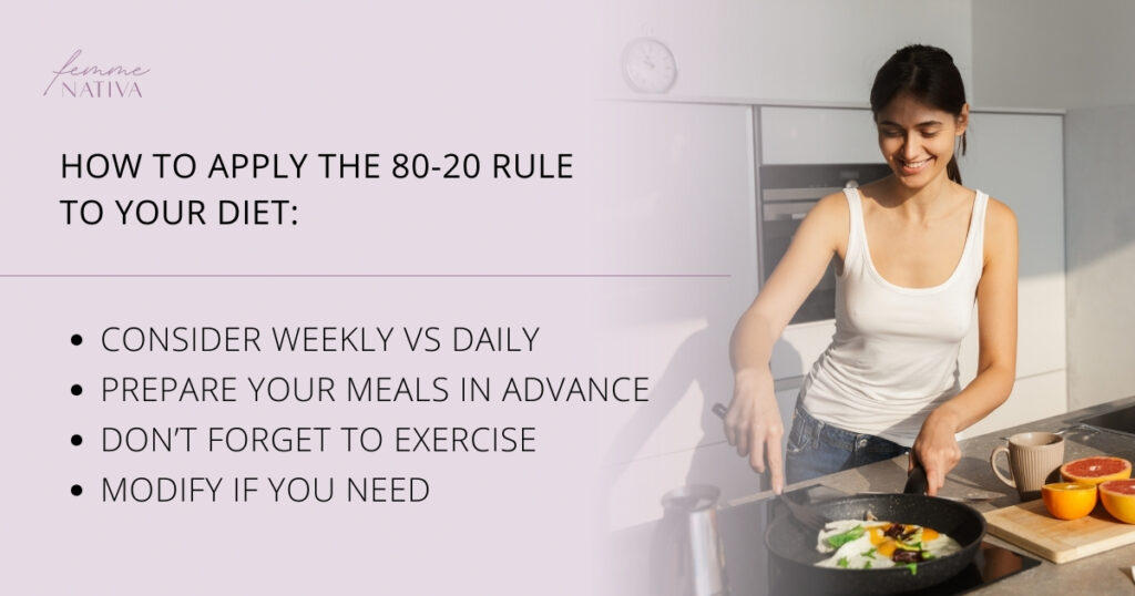 how to apply the 80 20 diet