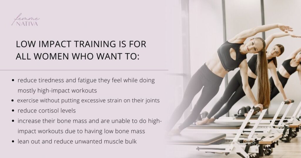 low impact training for women