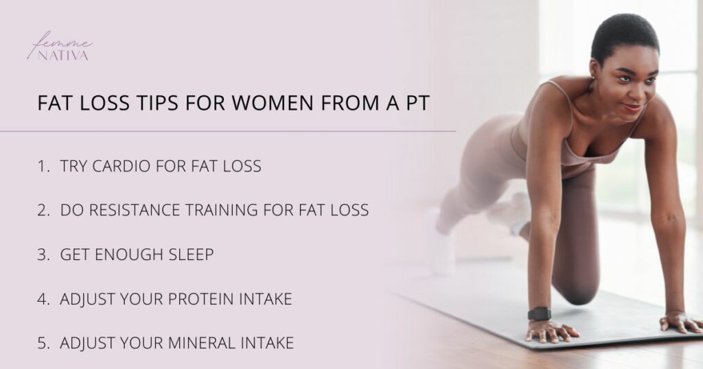 fat loss tips for women that actually work from a certified PT