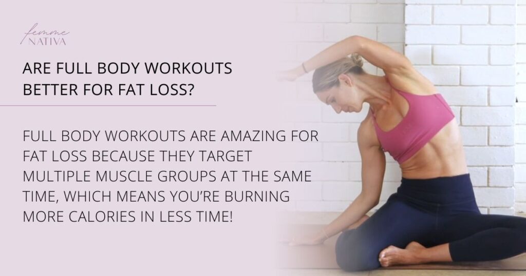 banner for full body workout for fat loss