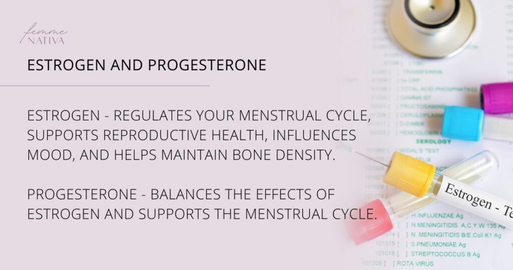 estrogen and progesterone