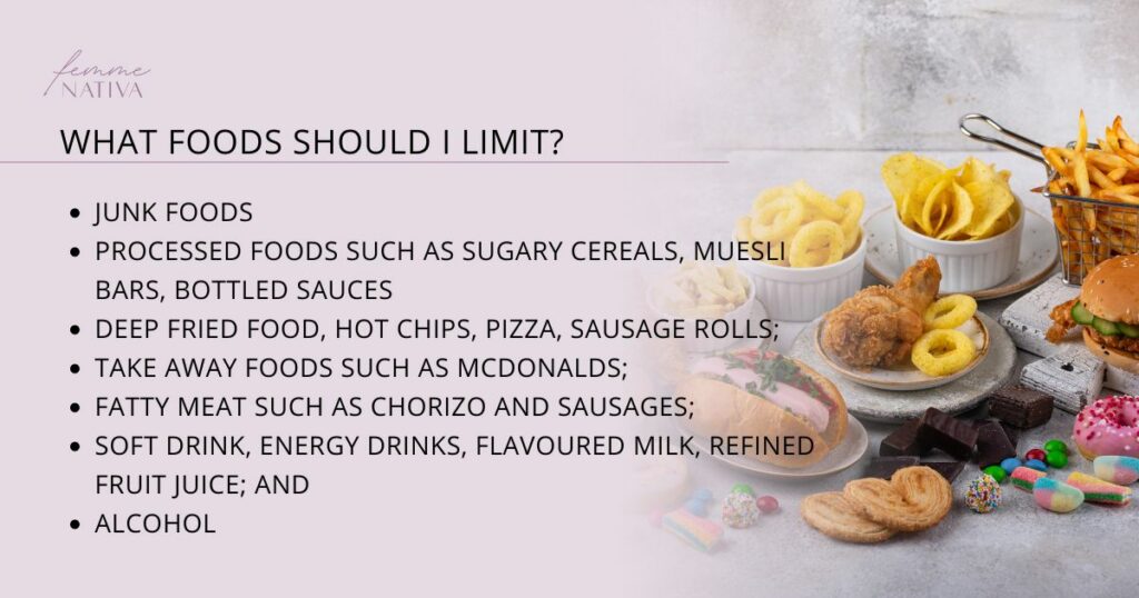 Foods I should limit