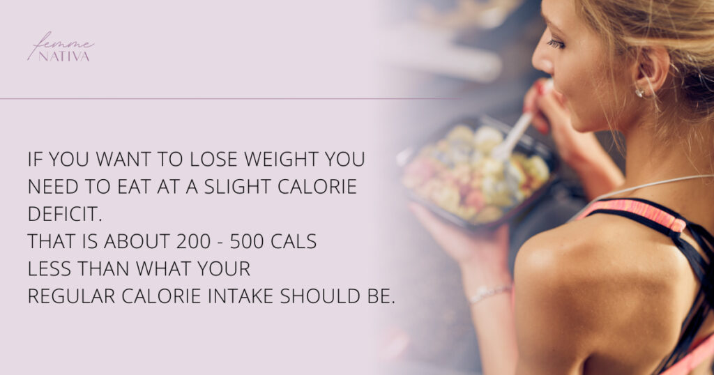 weight loss number of calories