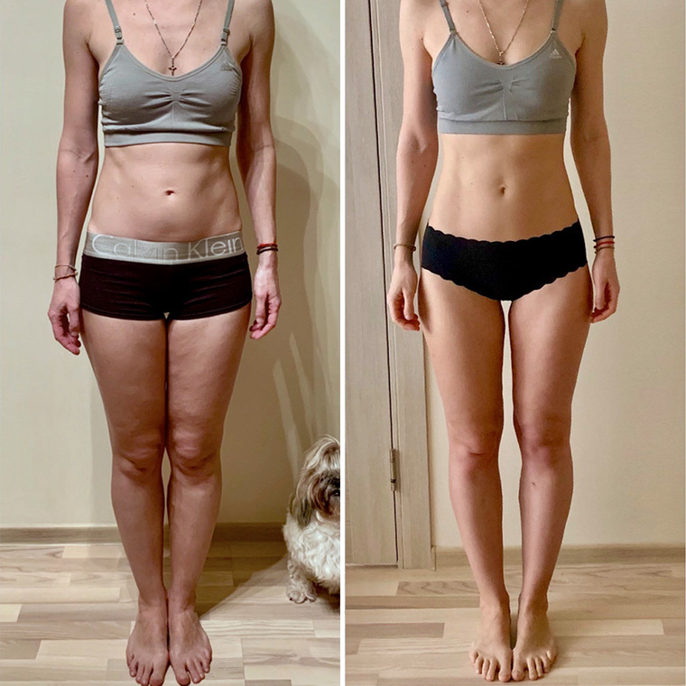 rachael attard - flabby legs to toned legs before and after transformation