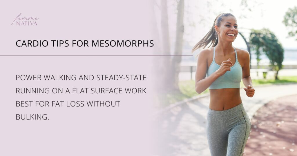 cardio tips for mesomorph females