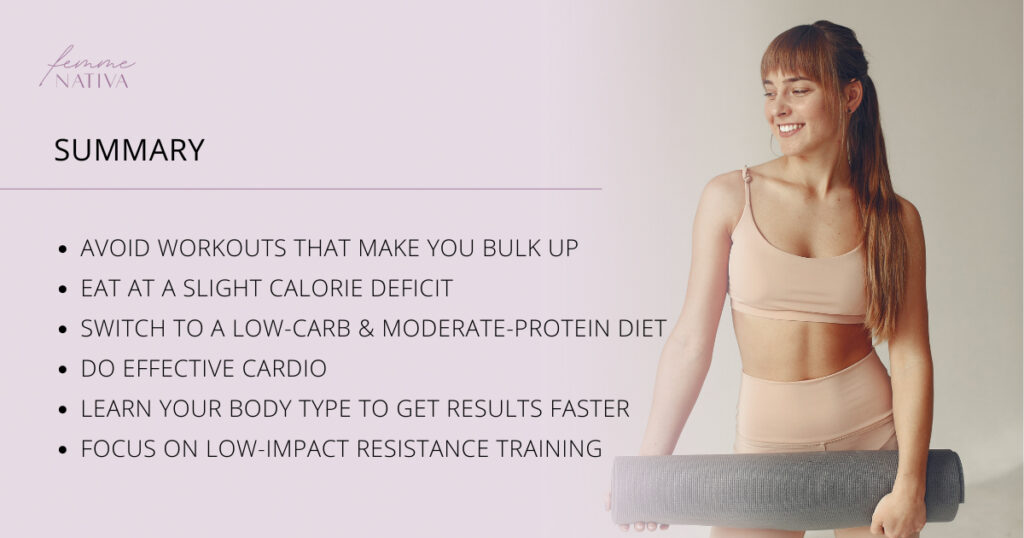 best advice on how to slim down a muscular upper body