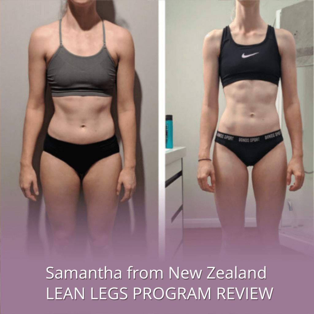 3 Steps to Lean Legs Program Review Samantha New Zealand